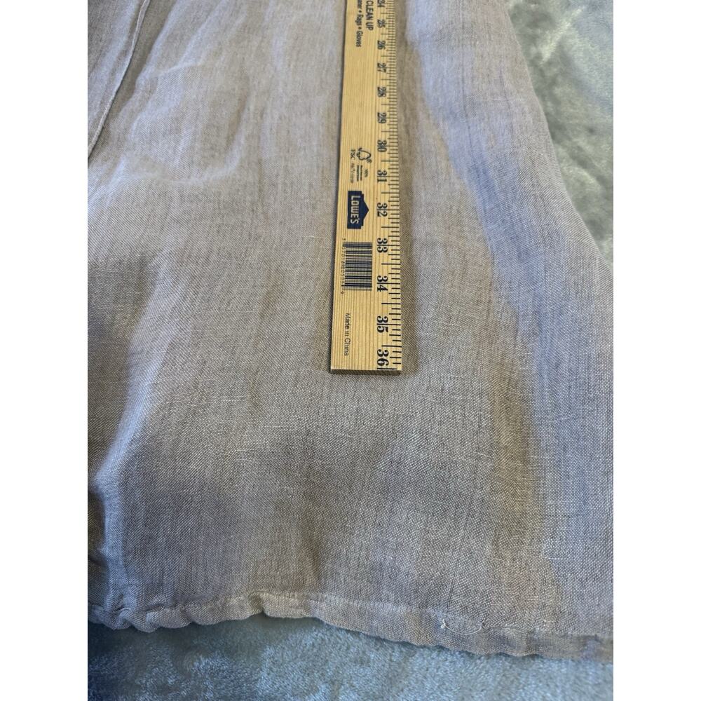 Dolma Linen Duster Womens M Oversized Taupe Lagenlook Long Jacket Boho India - Picture 13 of 14